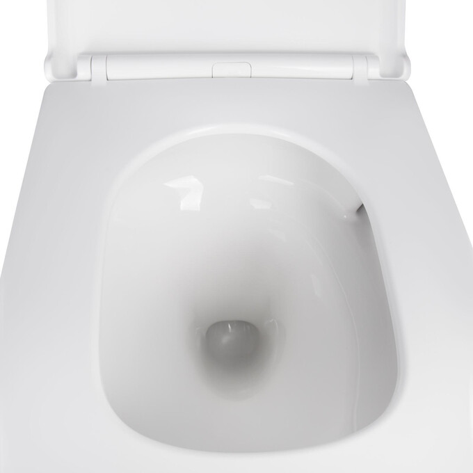 Комплект унитаз с инсталляцией 4 в 1 Qtap QT1733052EUQW45161: подвесной унитаз с сиденьем Tern QT1733052EUQW + инсталляция Nest ST QT0133M425 + клавиша смыва Nest QT0111M08V1384W + звукоизоляционная прокладка, фото 5