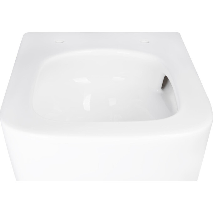 Комплект унитаз с инсталляцией 4 в 1 Qtap QT1733052EUQW45159: подвесной унитаз с сиденьем Tern QT1733052EUQW + инсталляция Nest ST QT0133M425 + клавиша смыва Nest QT0111M11111SAT + звукоизоляционная прокладка, фото 6