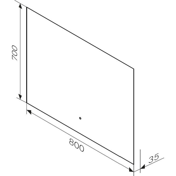 Зеркало для ванной комнаты Am.Pm X-Joy M85MOX10801WG38 (80x70 см, с LED-подсветкой, с ИК-сенсором), Доступные размеры: 80 x 70, фото 2