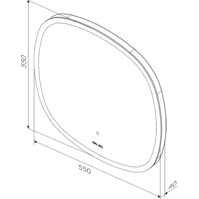 Зеркало для ванной комнаты Am.Pm Universal M8FMOX0551WGH38 (55x55 см, с LED-подсветкой, с ИК-сенсором), Доступные размеры: 55 x 55, фото 6