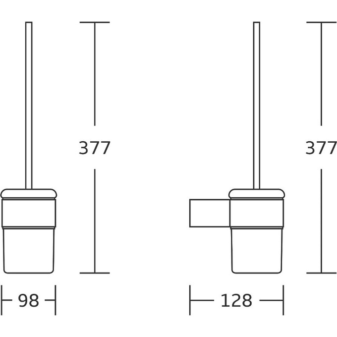 Ёршик для унитаза Mexen Base Gold MEX-7088250-50 (золотой, настенный), Цвет производителя: золото, фото 2