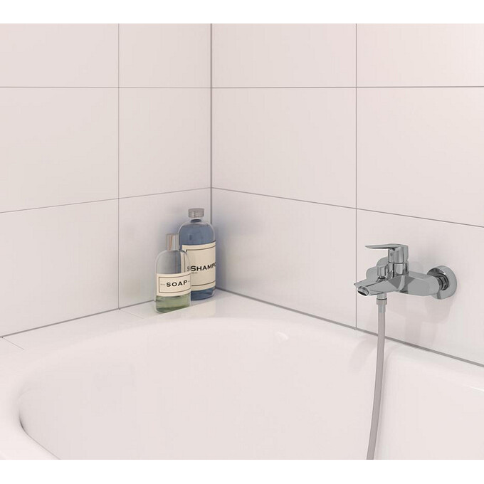 Смеситель для ванны Grohe QuickFix Start 25283002 (с лейкой и шлангом), фото 2