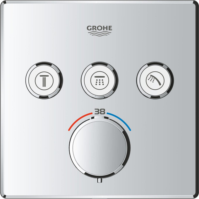 Душова система з термостатом Grohe QuickFix Precision SmartControl 34875000 (прихованого монтажу), фото , изображение 10