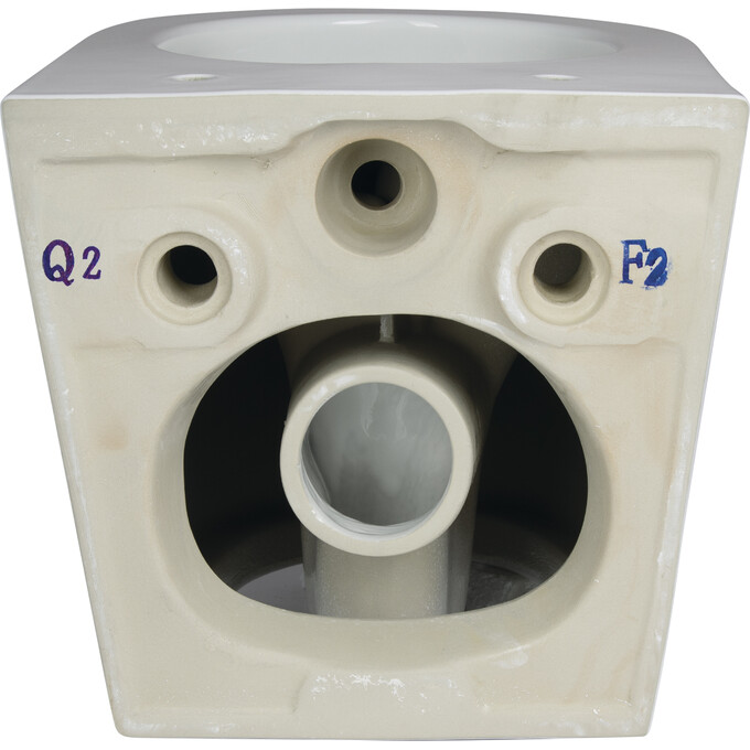 Комплект унитаз с инсталляцией 4 в 1 Qtap QT1333046EUQW45146: подвесной унитаз с сиденьем Robin QT1333046EUQW + инсталляция Nest ST QT0133M425 + клавиша смыва Nest QT0111M11112CRM + звукоизоляционная прокладка, фото 6