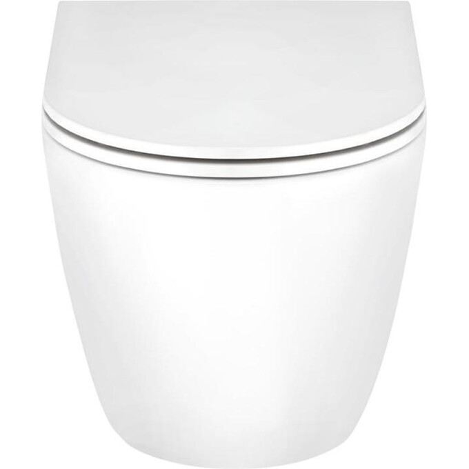 Комплект унитаз с инсталляцией 4 в 1 Qtap QT1433053EUQW45164: подвесной унитаз с сиденьем Scorpio QT14332380AW + инсталляция Nest ST QT0133M425 + клавиша смыва Nest QT0111M11V1146MB + звукоизоляционная прокладка, Цвет производителя: черный матовый, фото 7