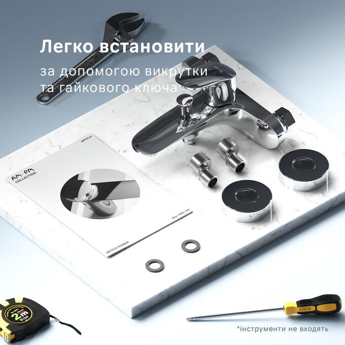 Смеситель для ванны Am.Pm Like F8010000, фото 20