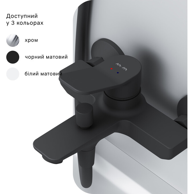 Смеситель для ванны Am.Pm X-Joy F85A10022 (черный), фото 13