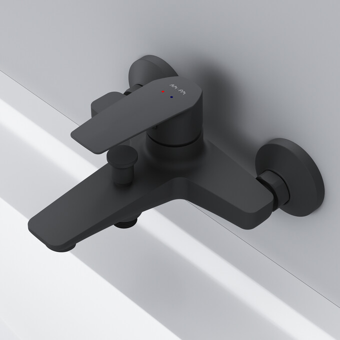 Смеситель для ванны Am.Pm Gem F90E10022 (черный), фото 4