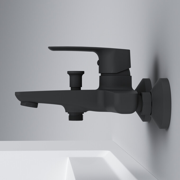 Смеситель для ванны Am.Pm Gem F90E10022 (черный), фото 3