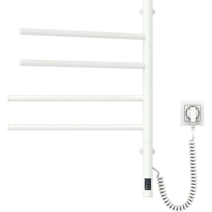 Электрический полотенцесушитель Navin Arabesque Sensor 12-123033-4860 (480x600, белый глянец, сенсорный, с таймером), Доступные размеры: 480 x 600, Цвет производителя: белый глянец, Подключение полотенцесушителя: универсальное, фото 4