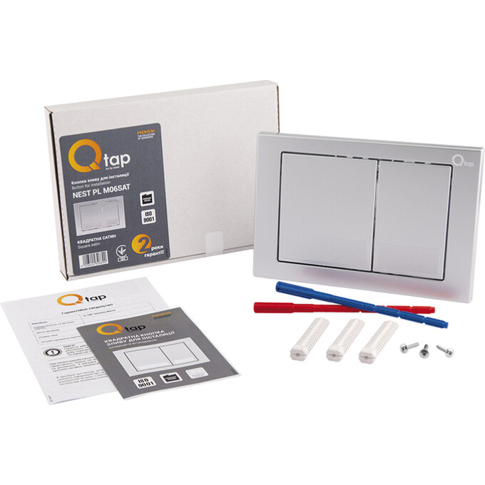 Комплект унитаз с инсталляцией 4 в 1 Qtap QT07335177W45135: подвесной унитаз с сиденьем Jay QT07335177W + инсталляция Nest ST QT0133M425 + клавиша смыва Nest QT0111M06029SAT + звукоизоляционная прокладка, фото 13