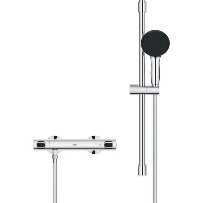 Смеситель для душа с термостатом Grohe QuickFix Precision Flow 34800001 (с душевым гарнитуром), фото 8