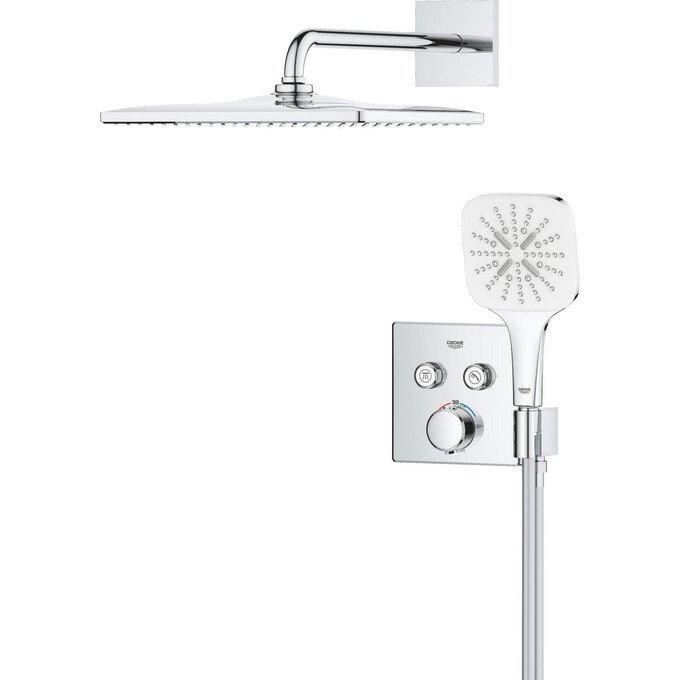 Душевая система с термостатом Grohe QuickFix Precision SmartControl 34876000 (скрытого монтажа), фото 13