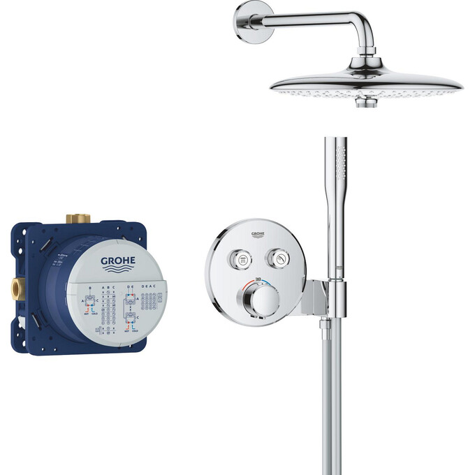 Душевая система с термостатом Grohe QuickFix Precision Thermostat 34878000 (скрытого монтажа), фото 8