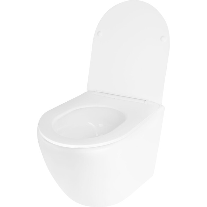 Комплект унитаз с инсталляцией 4 в 1 Qtap QT07335177W45140: подвесной унитаз с сиденьем Jay QT07335177W + инсталляция Nest ST QT0133M425 + клавиша смыва Nest QT0111M08381CRM + звукоизоляционная прокладка, фото 3