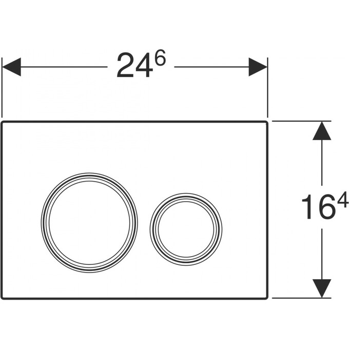 Смывная клавиша Geberit Sigma21 115.884.SJ.1 (черный глянец/хром), Цвет производителя: черный, хром, фото 3