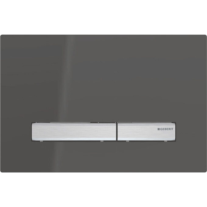 Змивна клавіша Geberit Sigma50 115.788.DW.2 (чорний глянець/хром), Колір виробника: чорний глянець, хром, фото 