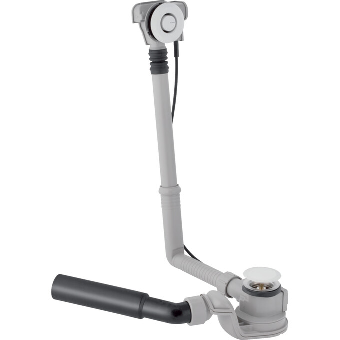 Сифон для ванны Geberit PushControl 150.755.21.6 (с переливом, нажимной, 26 см), фото 