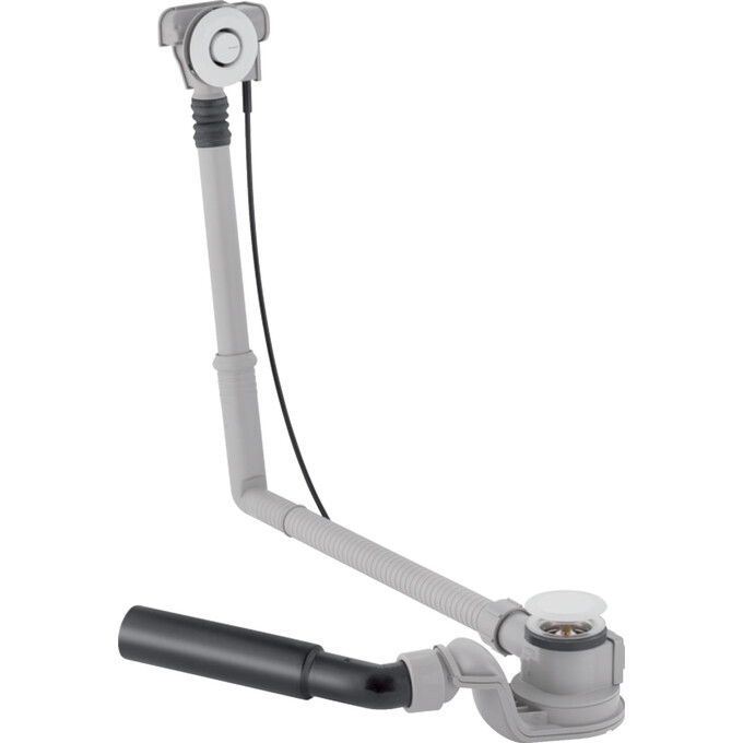 Сифон для ванны Geberit PushControl 150.756.21.6 (с переливом, нажимной, 50 см), фото 