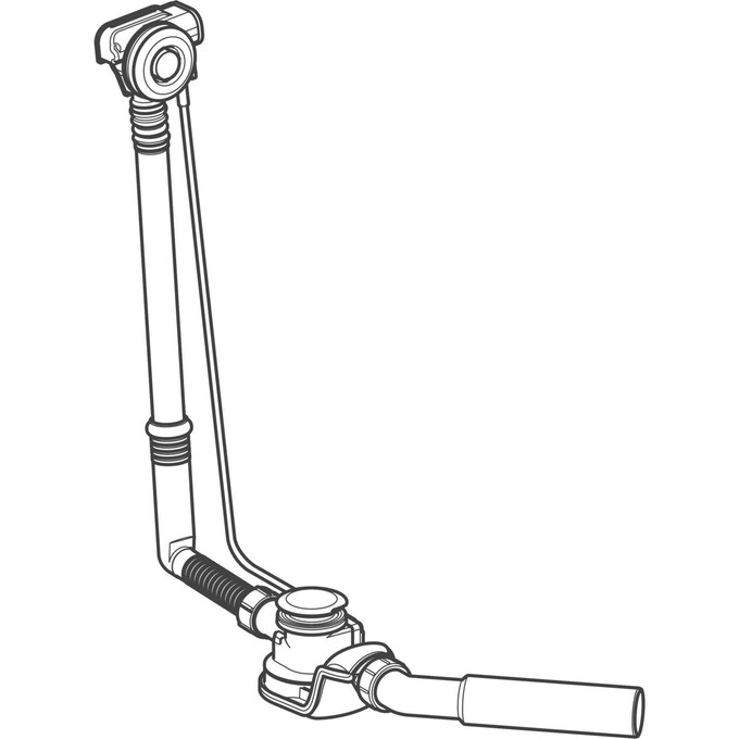 Сифон для ванны Geberit PushControl 150.757.21.6 (с переливом, нажимной, 60 см), фото 2