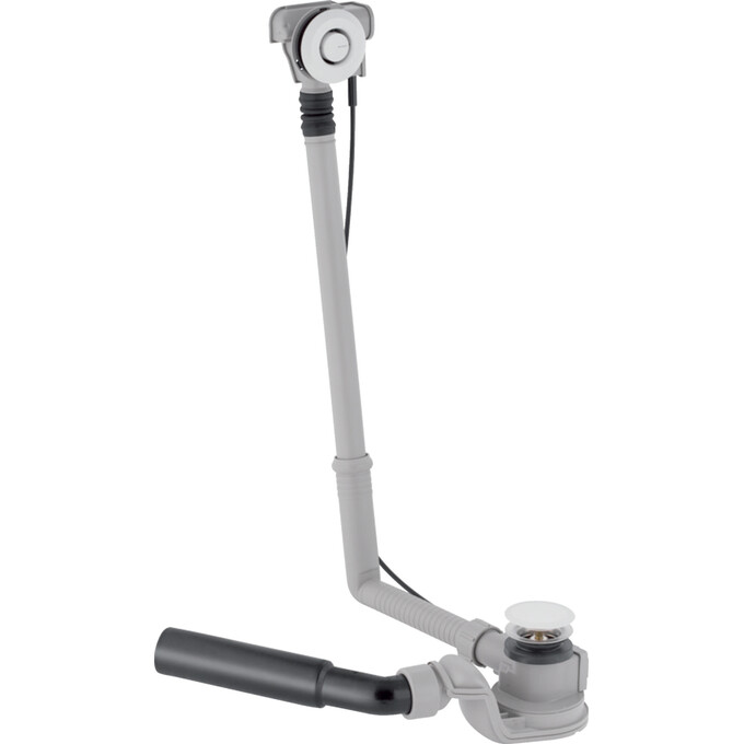 Сифон для ванны Geberit PushControl 150.757.21.6 (с переливом, нажимной, 60 см), фото 