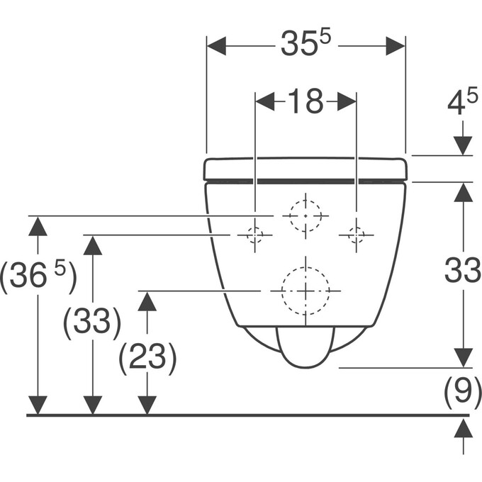 Безободковый подвесной унитаз Geberit iCon 501.663.JT.1 (белый матовый, с сиденьем), фото 4