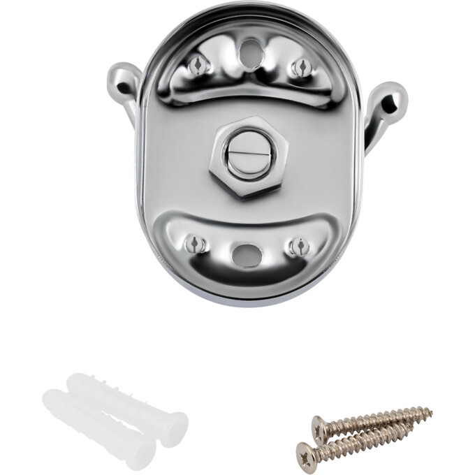 Крючок для ванной Lidz Oreo 0602 (LDORE0602CRM22169, двойной), фото 2