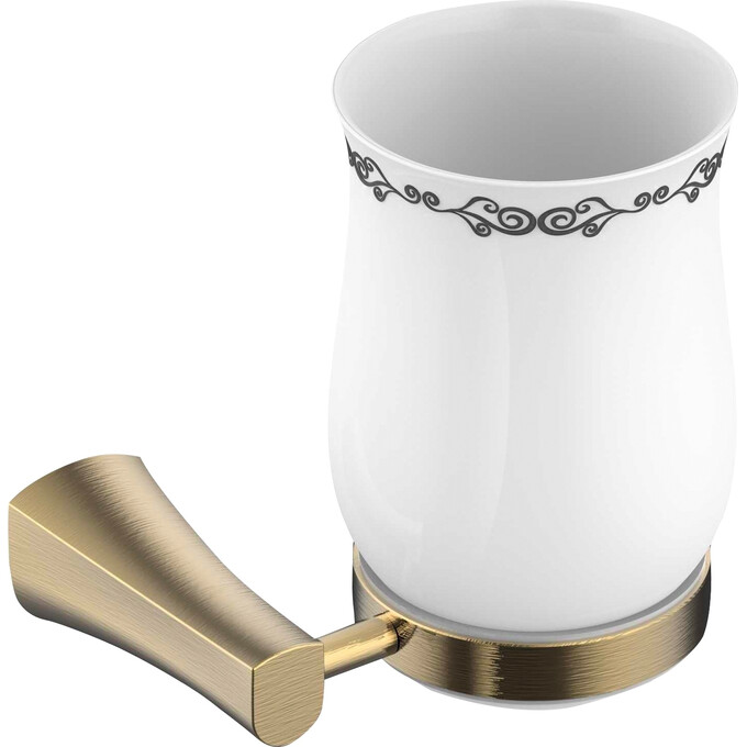 Стакан для зубных щеток Imprese Cuthna 120280 antiqua, Цвет производителя: бронза, фото 