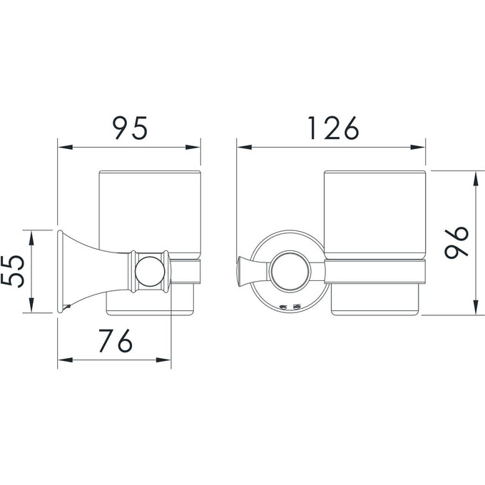 Подвесной стакан Imprese Podzimа Ledove ZMK01170123, фото 4
