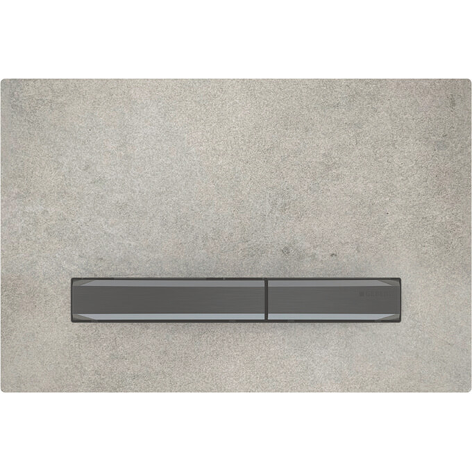 Змивна клавіша Geberit Sigma50 115.671.JV.2 (бетон/чорний хром), Колір виробника: бетон, чорний хром, фото 