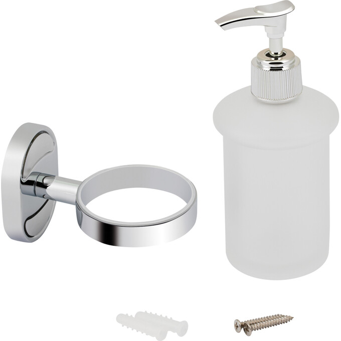 Дозатор для жидкого мыла Lidz Oreo 0202 Chrome (LDORE0202CRM22084, настенный), фото 2