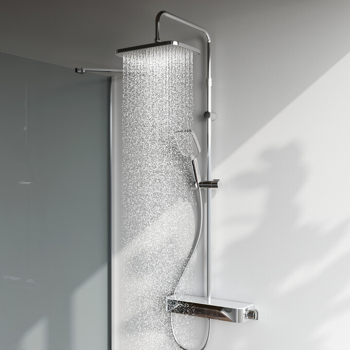 Душевая система с термостатом Am.Pm Func F078F200 (с полкой), Цвет производителя: хром, фото 3