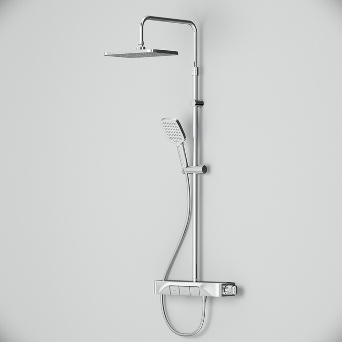 Душевая система с термостатом Am.Pm Func F078F200 (с полкой), Цвет производителя: хром, фото 10