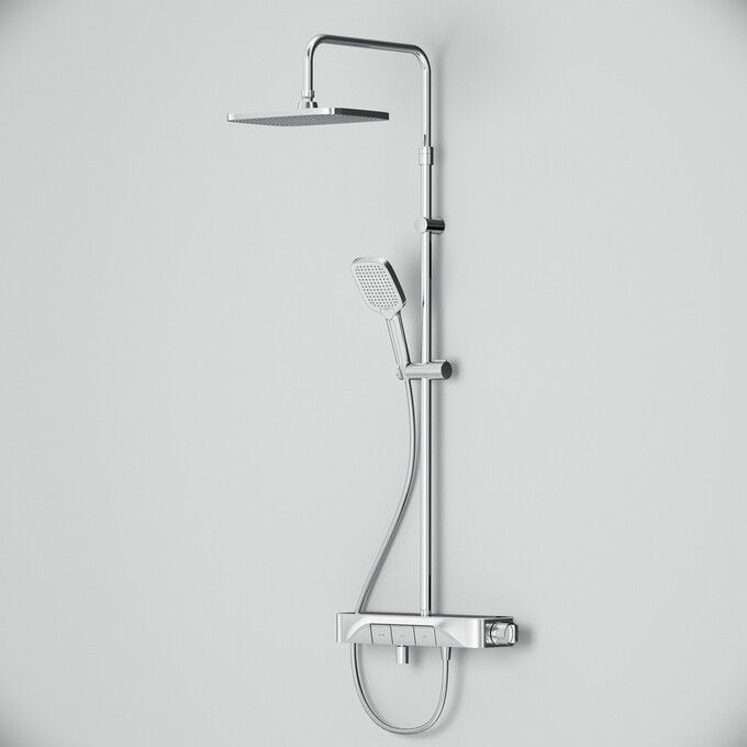 Душевая система с термостатом Am.Pm Func F078F300 (с полкой и изливом), Цвет производителя: хром, фото 10