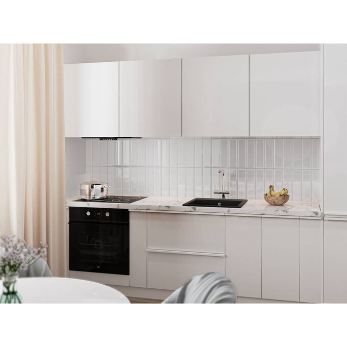 Мийка для кухні Miraggio Bodrum 510 Black Shine 0002245 (50x49, чорна, із сифоном), Доступні розміри: 51 x 50, Колір виробника: чорний, фото , изображение 3