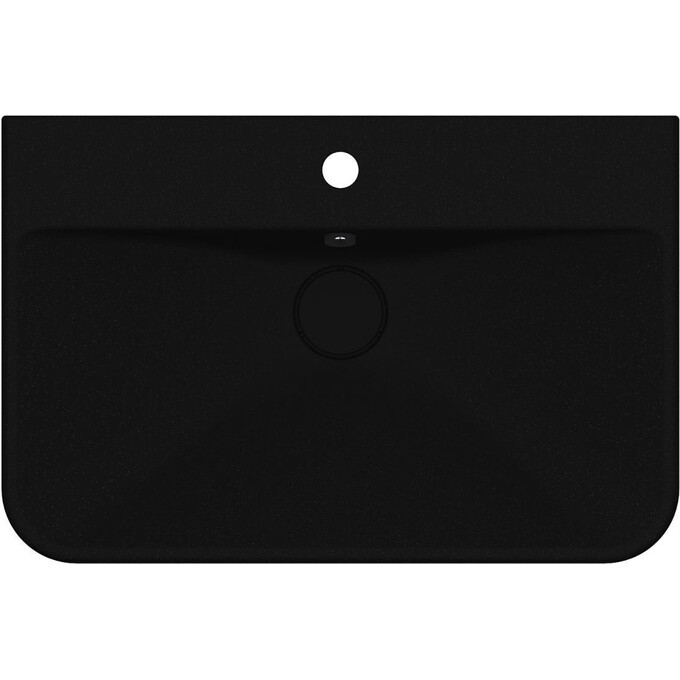 Умивальник Miraggio Chamonix Mirastone Black Shine 8813456 (65x43 см, чорний), Технологія виробництва: Mirastone, Колір виробника: чорний, фото , изображение 3