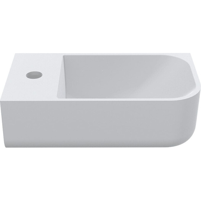 Раковина Miraggio Ko R Miramarble Matt 69125611 (40x22 см, белая матовая, правая чаша), Доступные размеры: 40 x 22 R, Технология производства: Miramarble Matt, Цвет производителя: белый матовый, фото 2