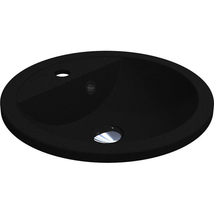 Умывальник Miraggio Madison Mirastone Black Shine 8813472 (43 см, черный), Технология производства: Mirastone, Цвет производителя: черный, фото 