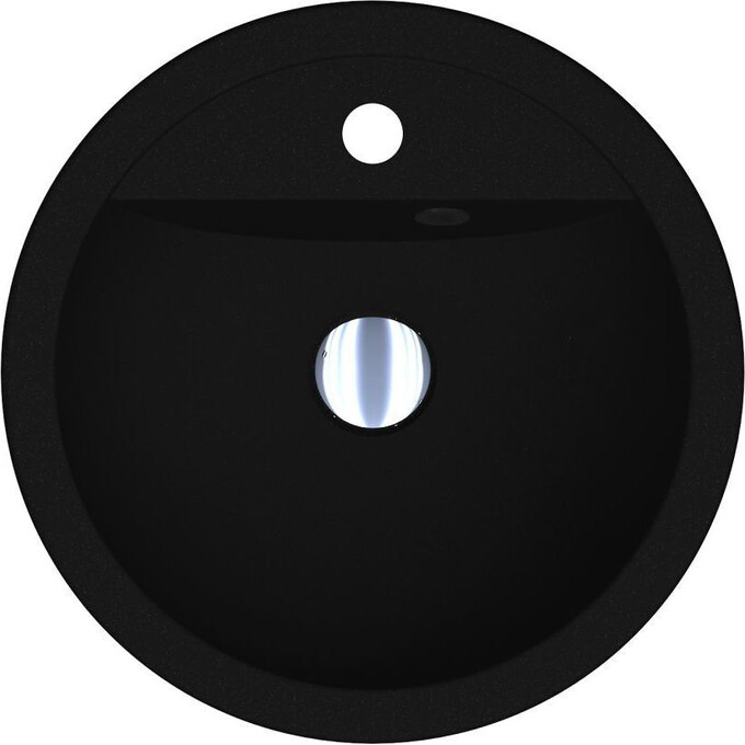 Умывальник Miraggio Madison Mirastone Black Shine 8813472 (43 см, черный), Технология производства: Mirastone, Цвет производителя: черный, фото 2