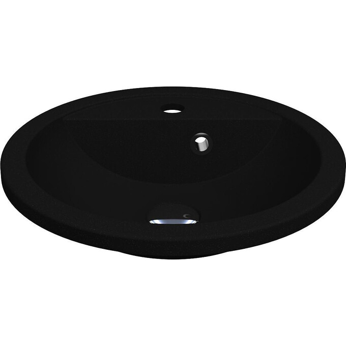 Умывальник Miraggio Madison Mirastone Black Shine 8813472 (43 см, черный), Технология производства: Mirastone, Цвет производителя: черный, фото 3