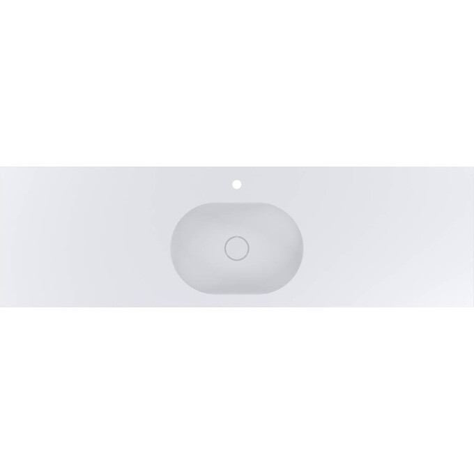 Умивальник-стільниця Miraggio New York 1850 Mirasoft 69125565 (185x50 см, білий матовий, з крилом), Доступні розміри: 185 x 55, Технологія виробництва: Mirasoft Technology, Колір виробника: білий матовий, фото , изображение 3