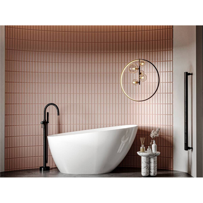 Мраморная ванна Miraggio Valeria Miramarble 69125547 (140x74 см, отдельностоящая), Технология производства: Miramarble, Цвет производителя: белый глянец, фото 3