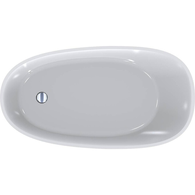 Мраморная ванна Miraggio Valeria Miramarble 69125547 (140x74 см, отдельностоящая), Технология производства: Miramarble, Цвет производителя: белый глянец, фото 7