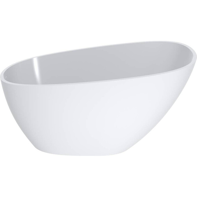 Мраморная ванна Miraggio Valeria Miramarble 69125547 (140x74 см, отдельностоящая), Технология производства: Miramarble, Цвет производителя: белый глянец, фото 6