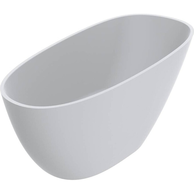 Мраморная ванна Miraggio Valeria Miramarble Matt 69125548 (140x74 см, белая матовая, отдельностоящая), Технология производства: Miramarble Matt, Цвет производителя: белый матовый, фото 