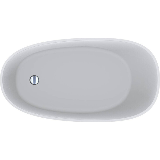 Мраморная ванна Miraggio Valeria Miramarble Matt 69125548 (140x74 см, белая матовая, отдельностоящая), Технология производства: Miramarble Matt, Цвет производителя: белый матовый, фото 3