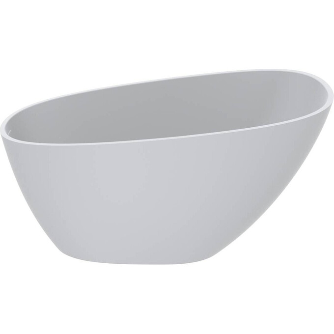 Мраморная ванна Miraggio Valeria Miramarble Matt 69125548 (140x74 см, белая матовая, отдельностоящая), Технология производства: Miramarble Matt, Цвет производителя: белый матовый, фото 2