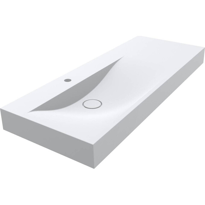 Умивальник Miraggio Viola 1200 L Mirasoft 0002668 (120x46 см, білий матовий, з крилом), Доступні розміри: 120 x 46 L, Технологія виробництва: Mirasoft Technology, Колір виробника: білий матовий, фото 