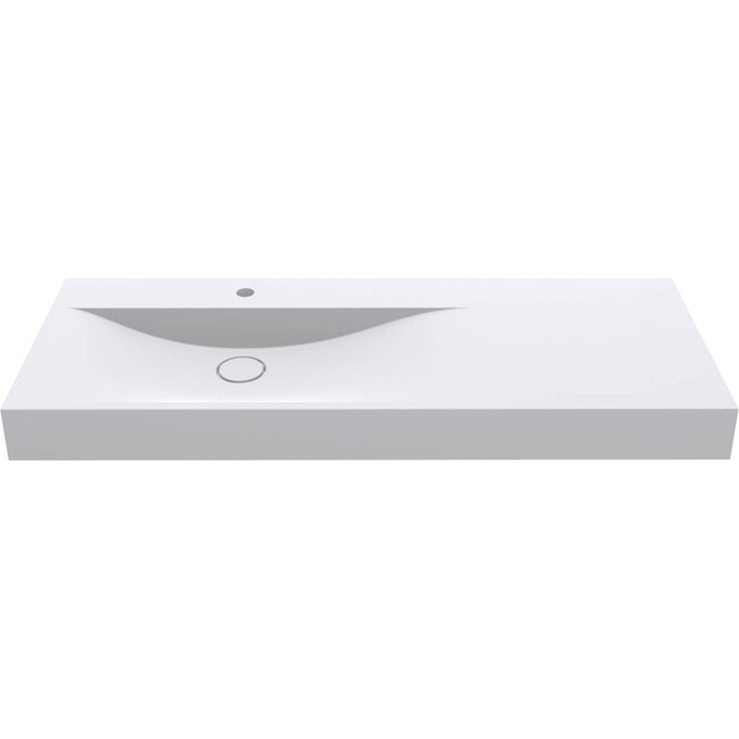 Умивальник Miraggio Viola 1200 L Mirasoft 0002668 (120x46 см, білий матовий, з крилом), Доступні розміри: 120 x 46 L, Технологія виробництва: Mirasoft Technology, Колір виробника: білий матовий, фото , изображение 2