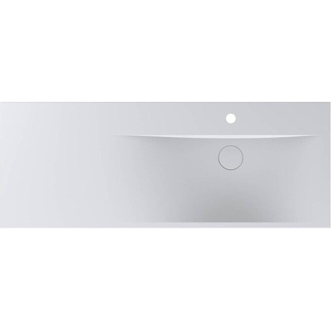 Умивальник Miraggio Viola 1200 R Miramarble Matt 8813435 (120x46 см, білий матовий, з крилом), Доступні розміри: 120 x 46 R, Технологія виробництва: Miramarble Matt, Колір виробника: білий матовий, фото , изображение 3